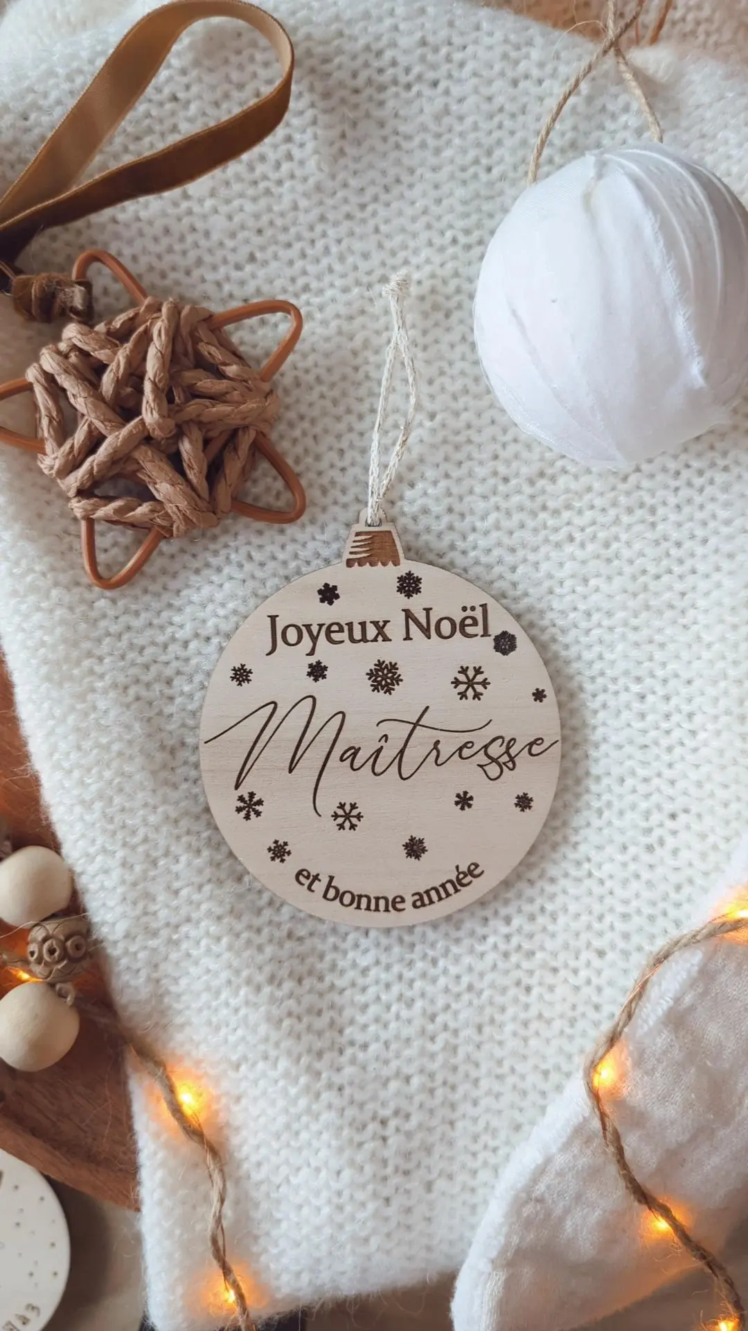 Boule de noël Maîtresse Nounou