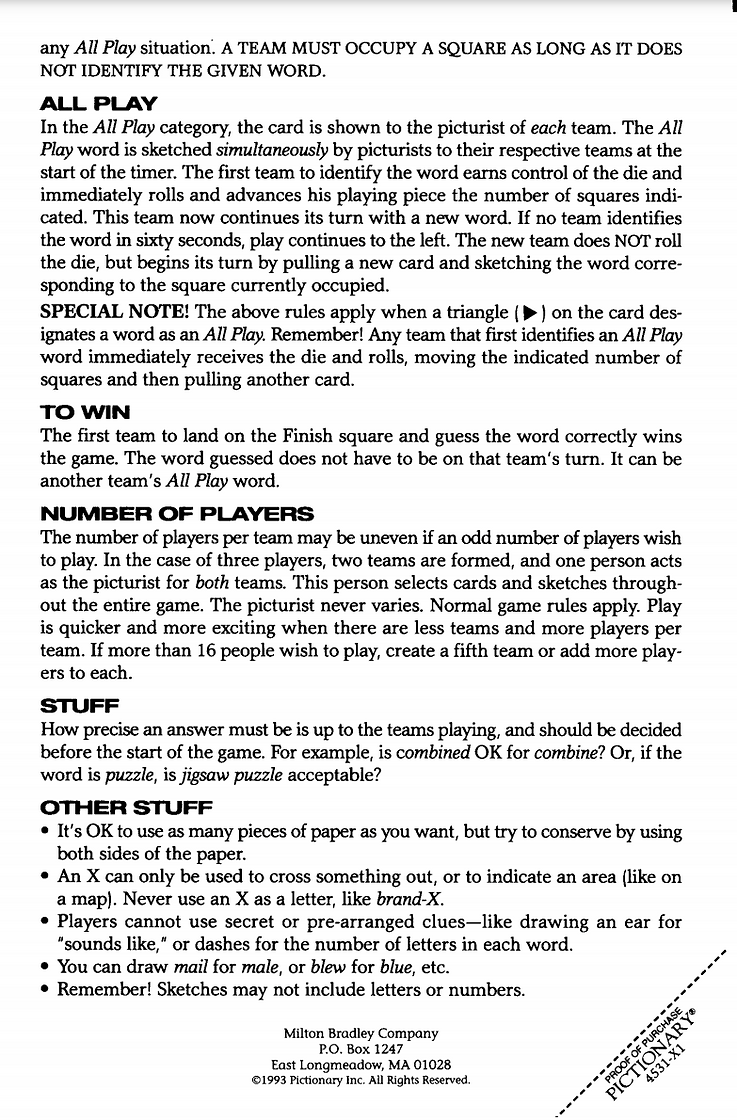 What Are The Rules To Play Pictionary
