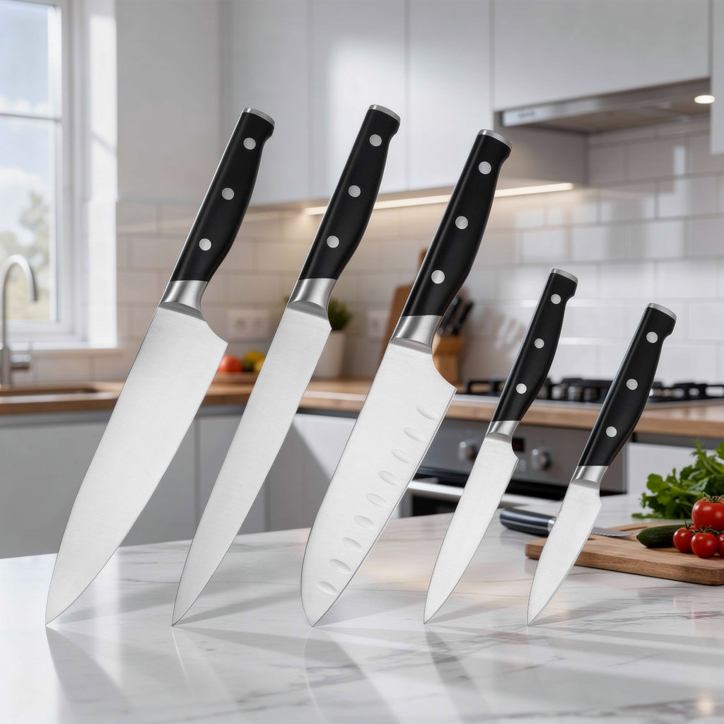 Knife Set of 5 With ABS Handle