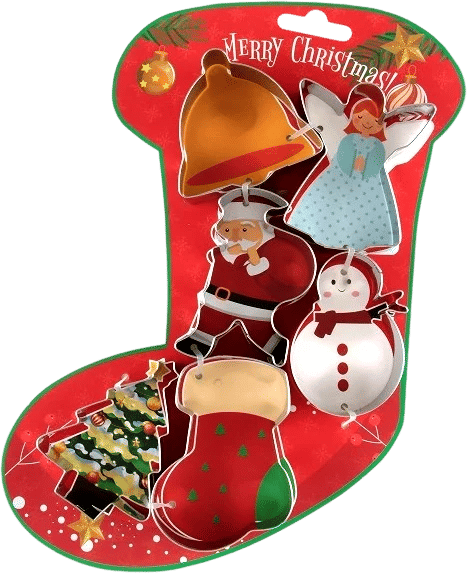Stainless Steel Christmas Cookie Cutter Cartoon Shapes Set