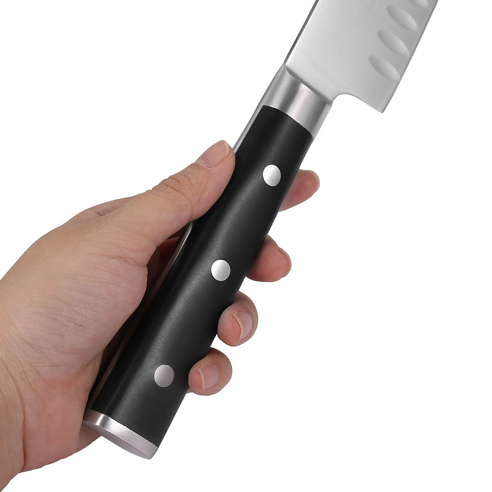 Thumbnail: 7 Inch Double Steel Head Japanese Chefs Knife