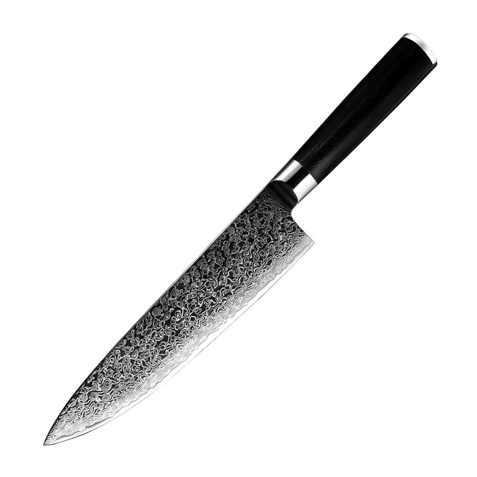 Thumbnail: Damascus Kitchen Knife Sets S7-DMS-102A
