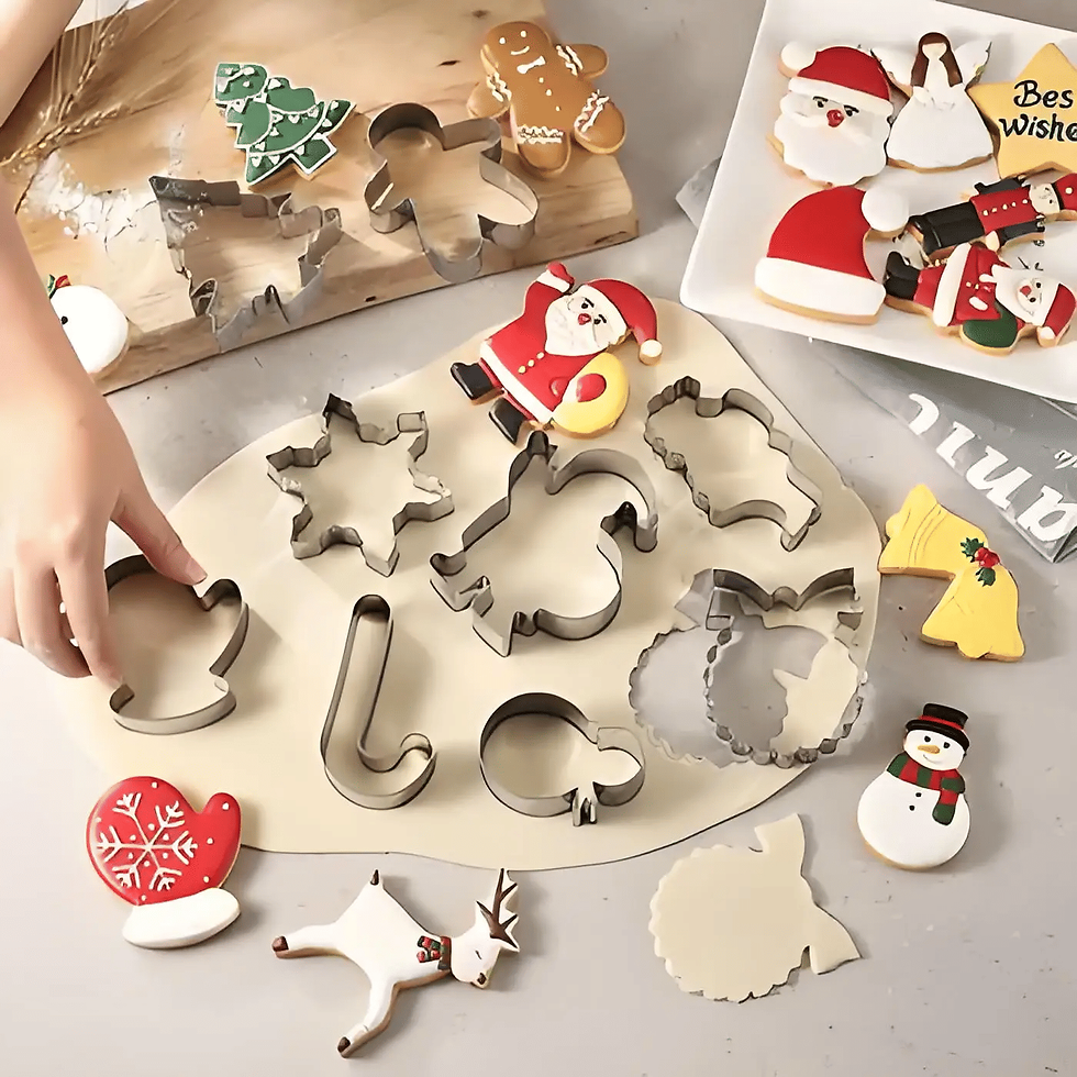 Stainless Steel Christmas Cookie Mold Cartoon Animal Baking Tool