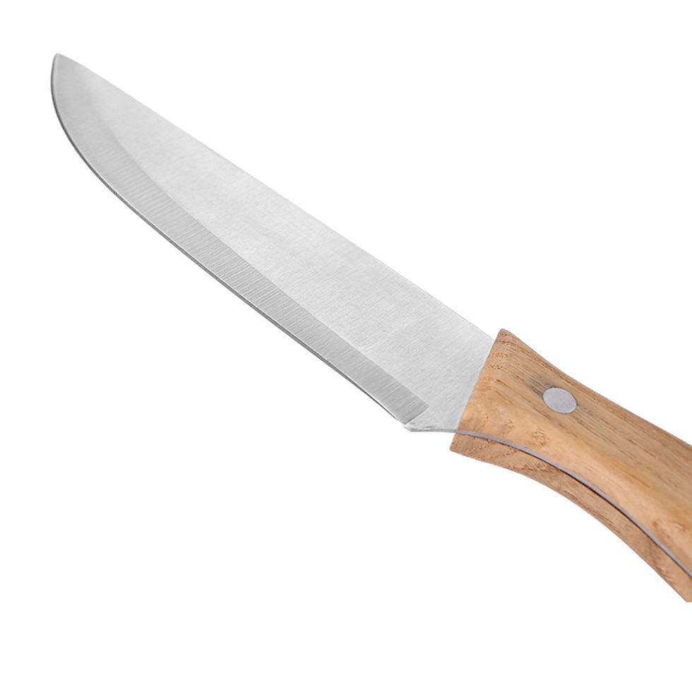 Thumbnail: Acacia Wood Handle Stainless Steel Knife Set of 2 -S2-32-J2W