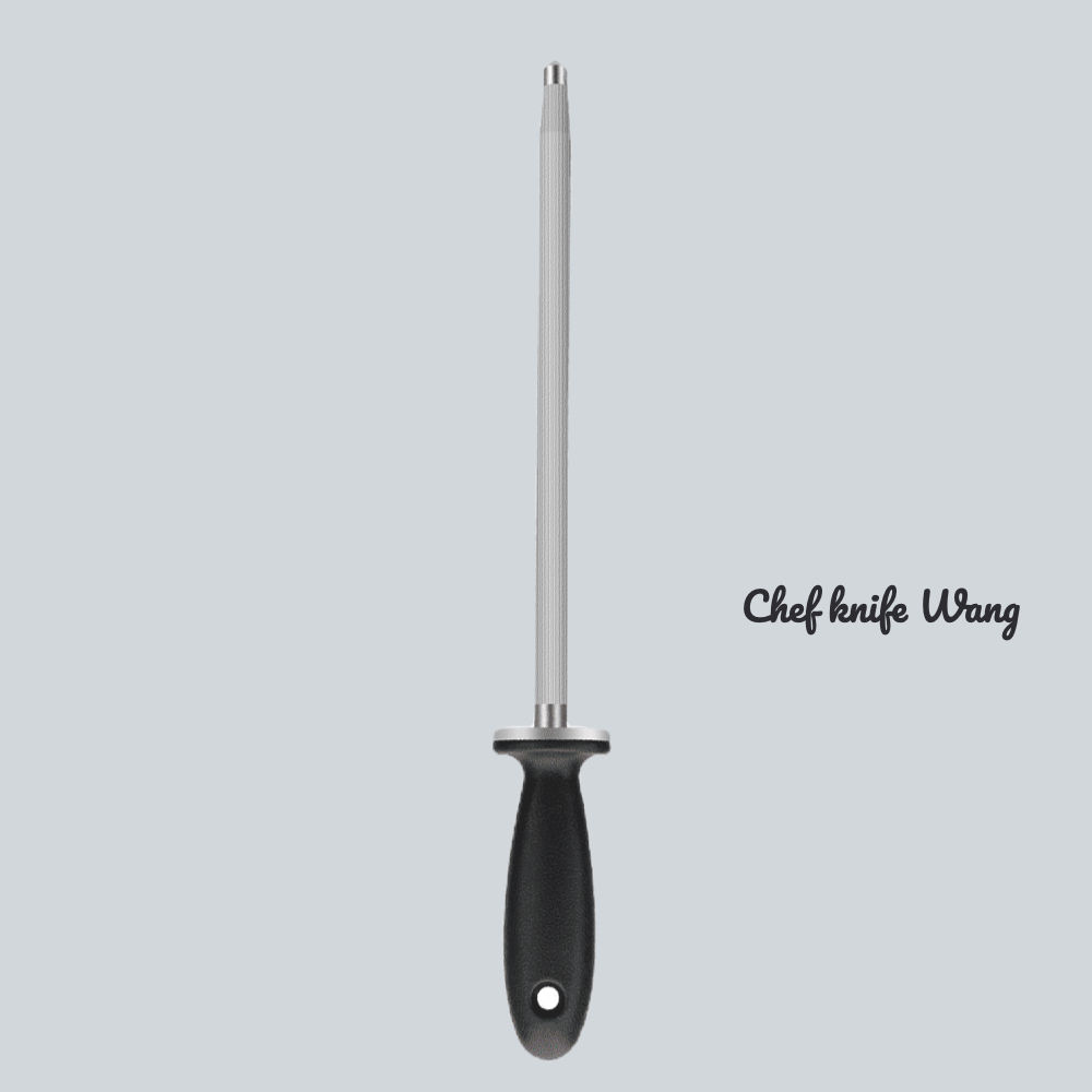 10-Inch Professional Flat Diamond Sharpening Steel with Tool Groove