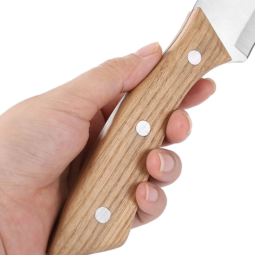 Thumbnail: Acacia Wood Handle Stainless Steel Knife Set of 2 -S2-32-J2W