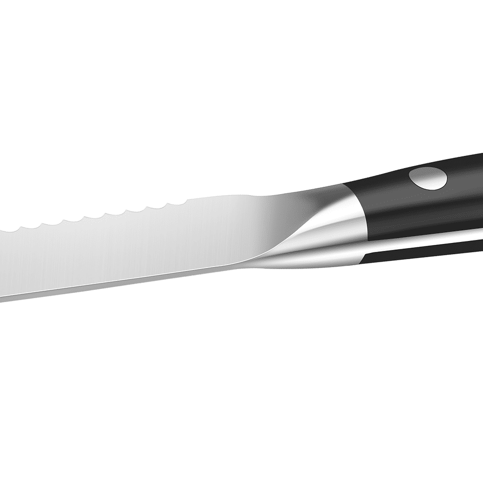 Thumbnail: 6pcs Steak Knife Set with Steel Blades
