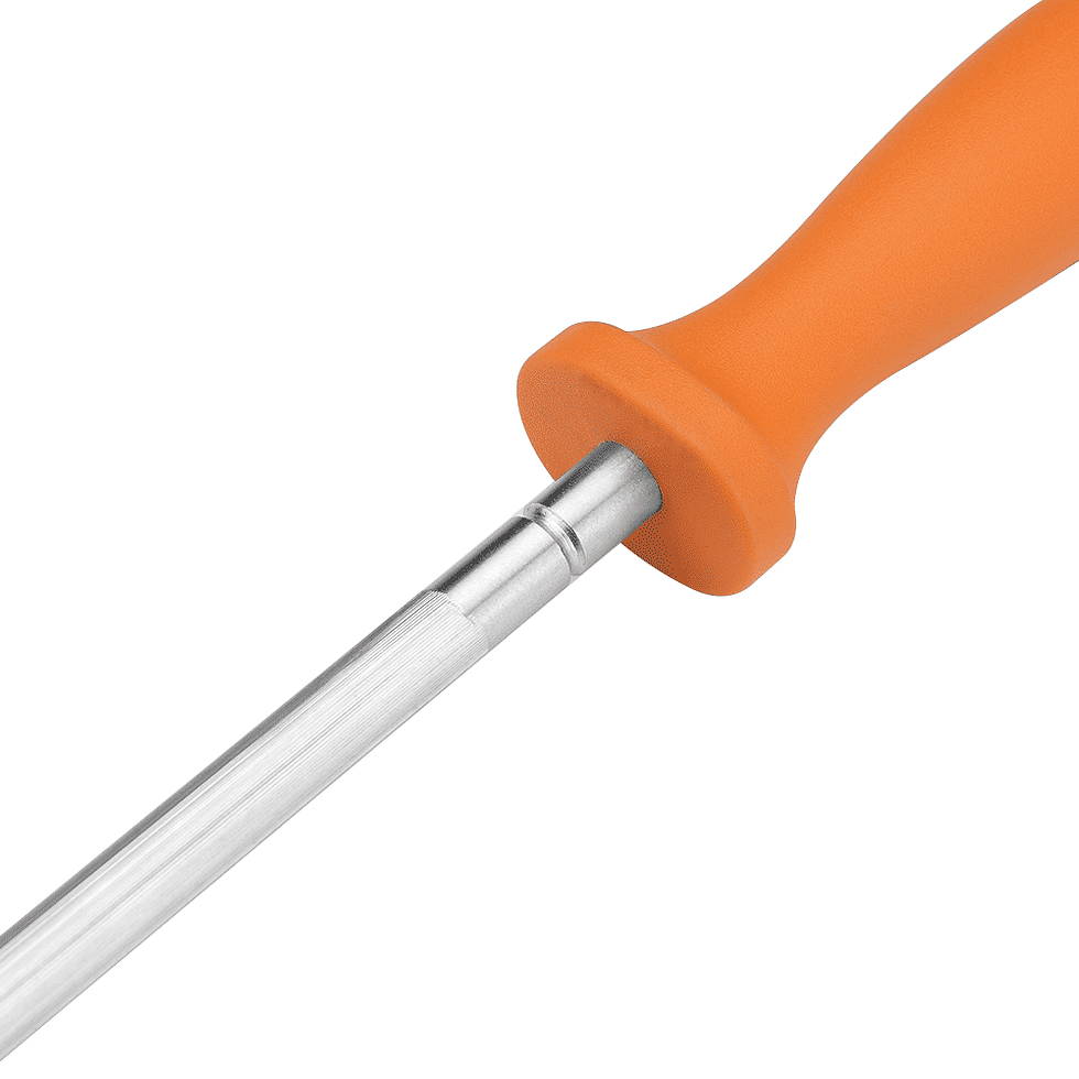 Thumbnail: Professional Carbon Steel Black Knife Sharpening Steel