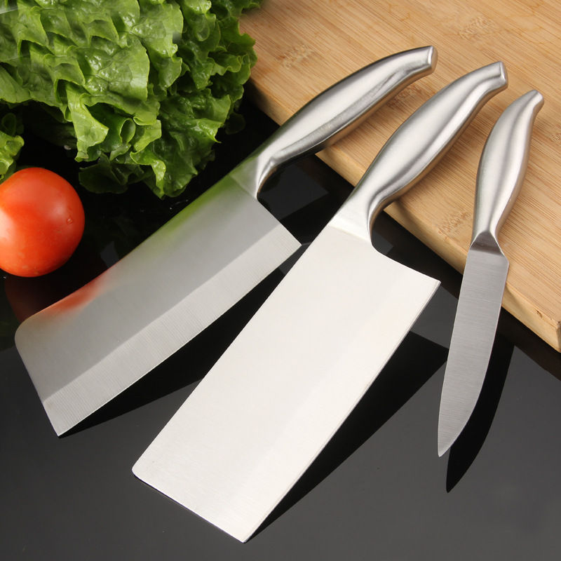 Thumbnail: Stainless steel Kitchen Knife Set with Block