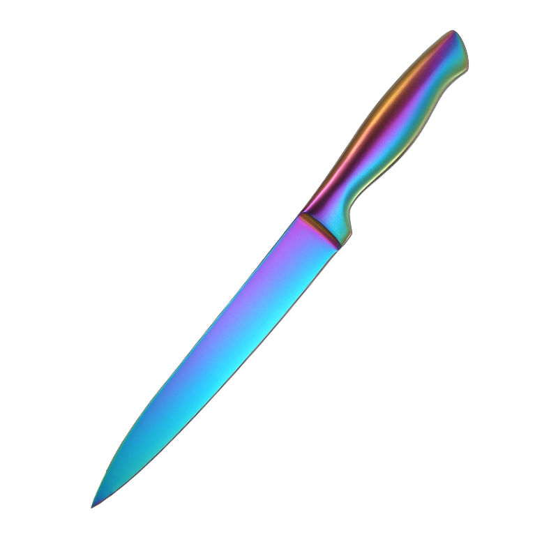 Thumbnail: Colorful Painting Kitchen Knife Set with 3Cr13 Stainless Steel Blades