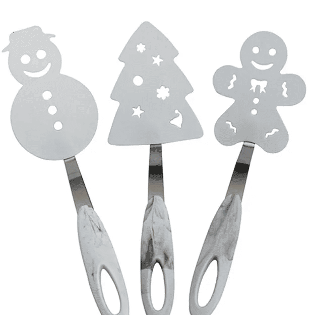 Christmas Tree Shaped Cooking Spatula Silicone Kitchen Turner Tool