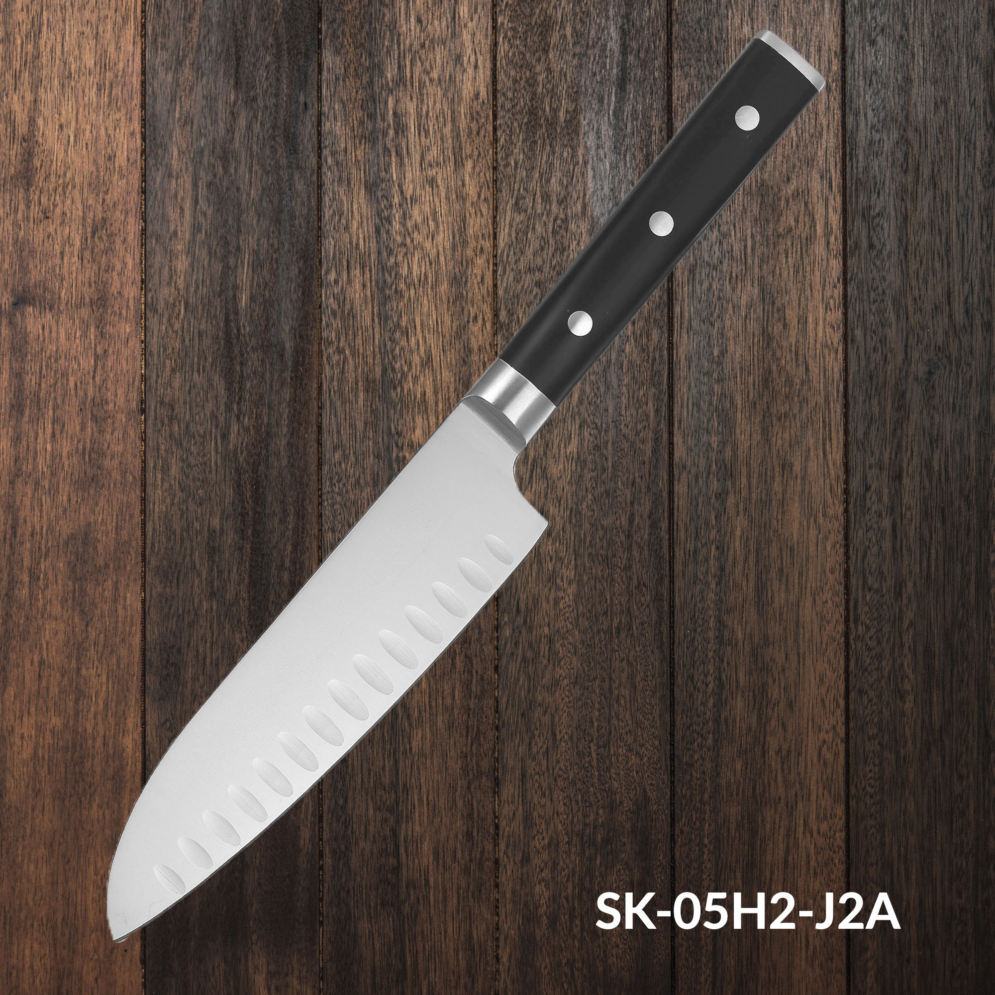 30.9cm Double Steel Head Santoku Knife-SK-05H2-J2A