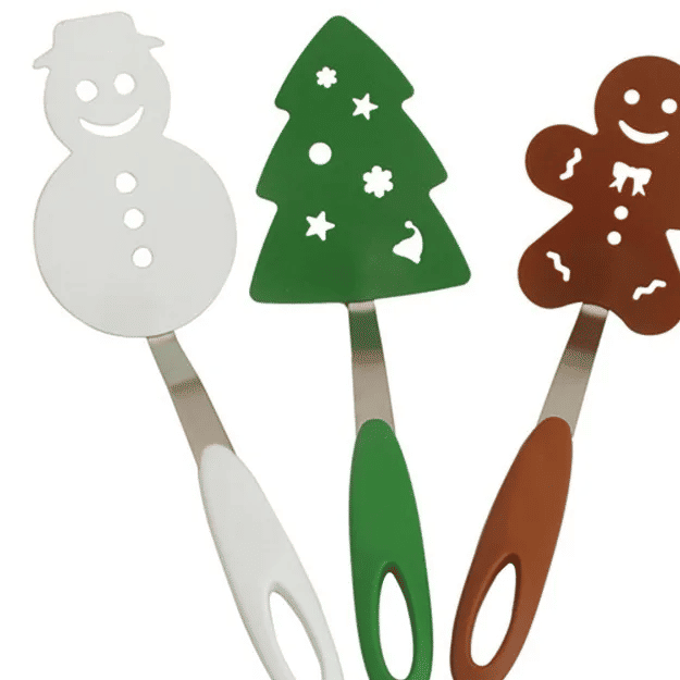 Christmas Tree Shaped Cooking Spatula Silicone Kitchen Turner Tool