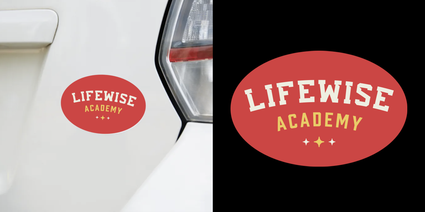 Oval Bumper Sticker