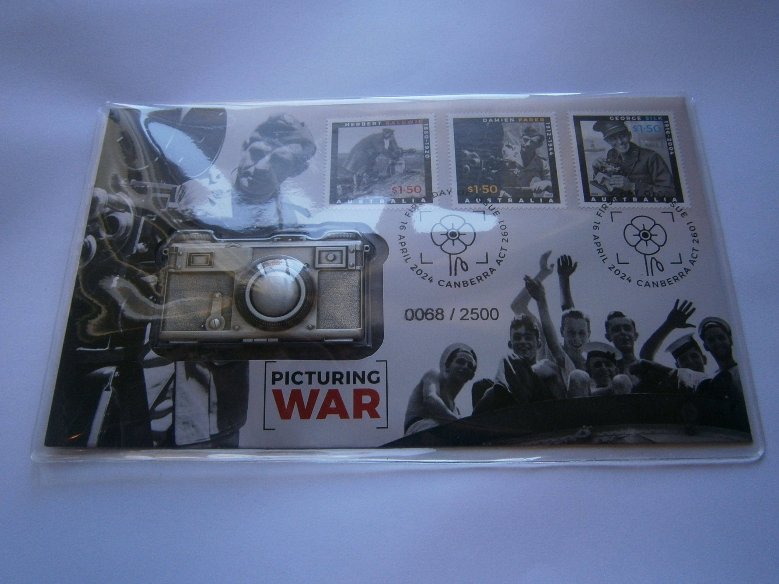 2024 Australia Picturing War Medallion Cover Limited Edition PNC 0068/2500