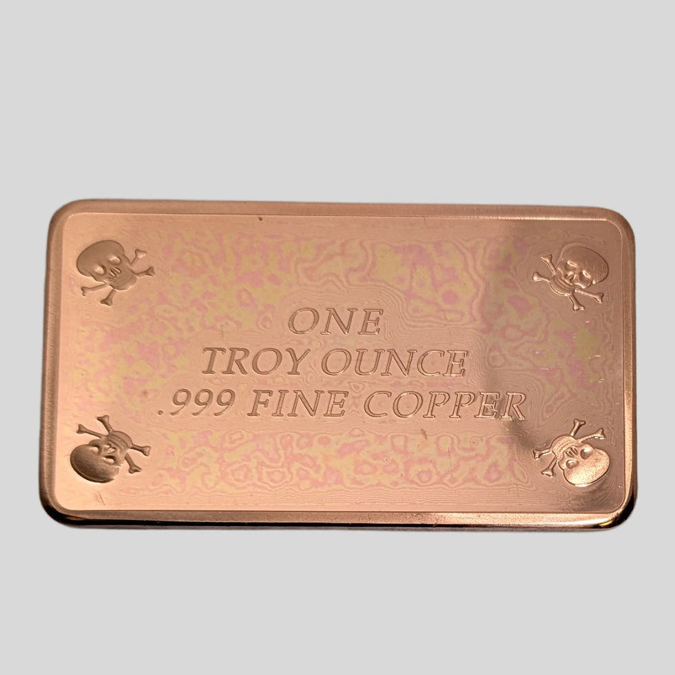 Thumbnail: "AK-47 SOVIET" 1oz COPPER - 1 TROY OUNCE - .999 PURE COPPER BULLION BAR