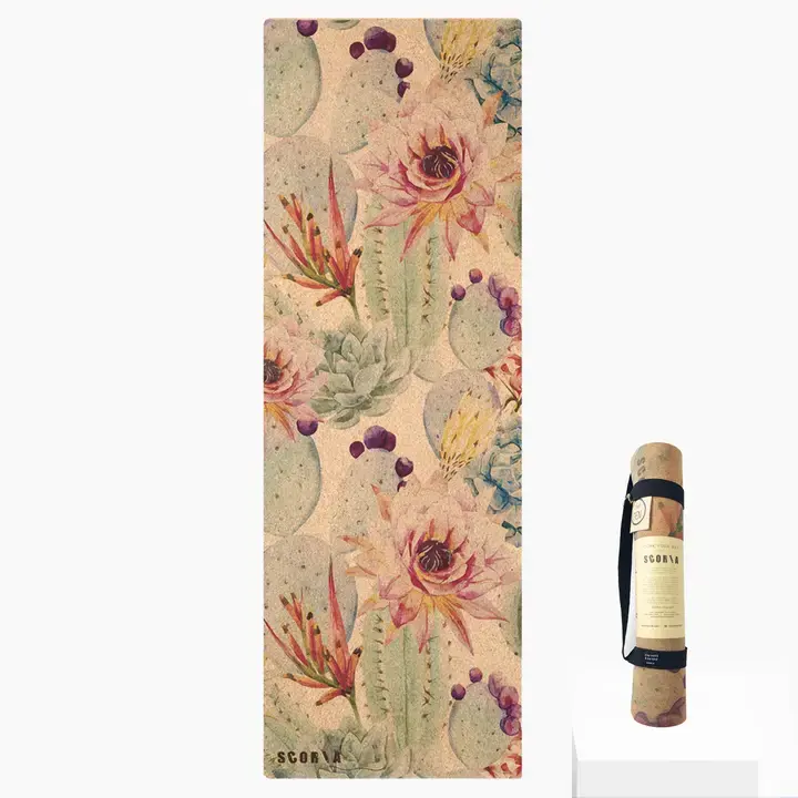 Botanicals Cork Yoga Mat By Scoria (4.5mm)