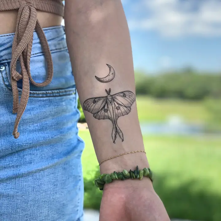 Thumbnail: Luna Moth Temporary Tattoo