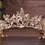 Thumbnail: Gold Tiara Wedding Bride Hair Accessories Dragonfly Headband