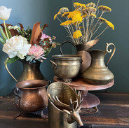 Vintage Brass Vases