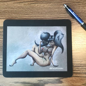 Donut Girl mouse pad