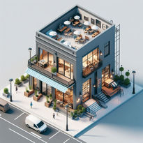 terraza diseño comercial planos