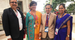 With my Gurus - Dr. Thomas Chacko, Dr. Pushpanjali and Dr. D K Srinivasa