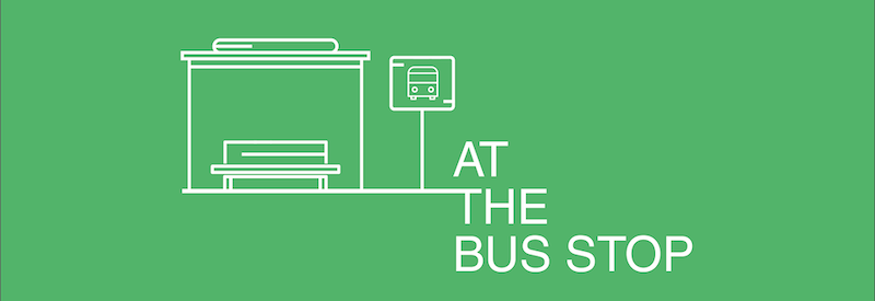 At the bus stop