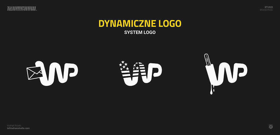 System logo. Dynamiczne logo. Przykład logo Wirtualna Polska