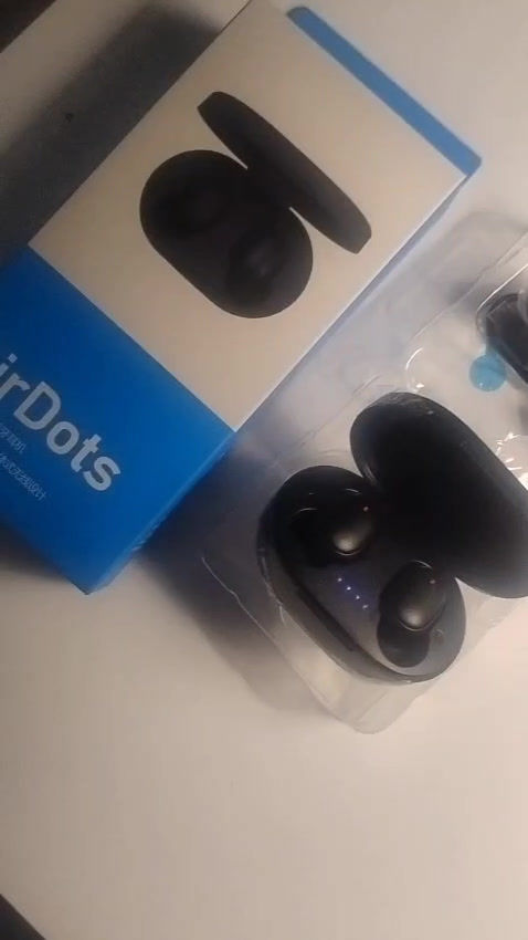 縮圖：Video de Fone de Ouvido Bluetooth Airdots Preto