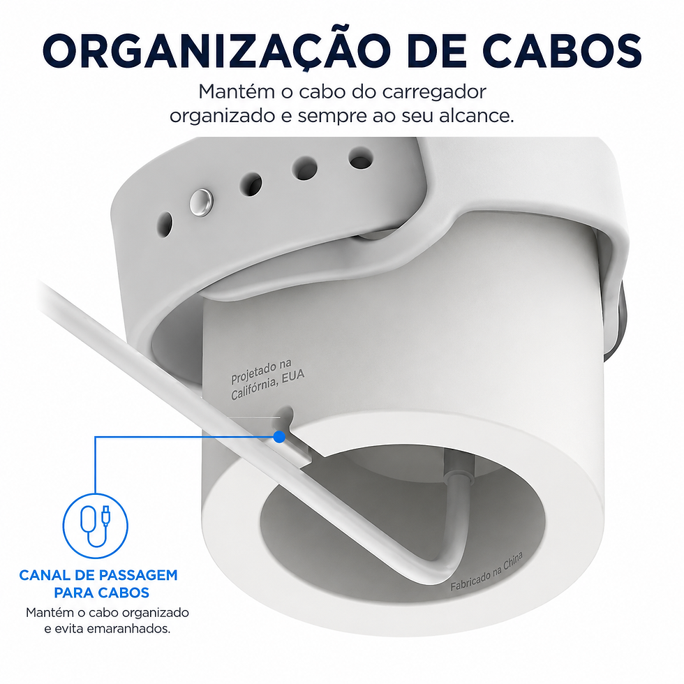 Miniatura: Suporte para Carregador Apple Watch – Organizador de Mesa