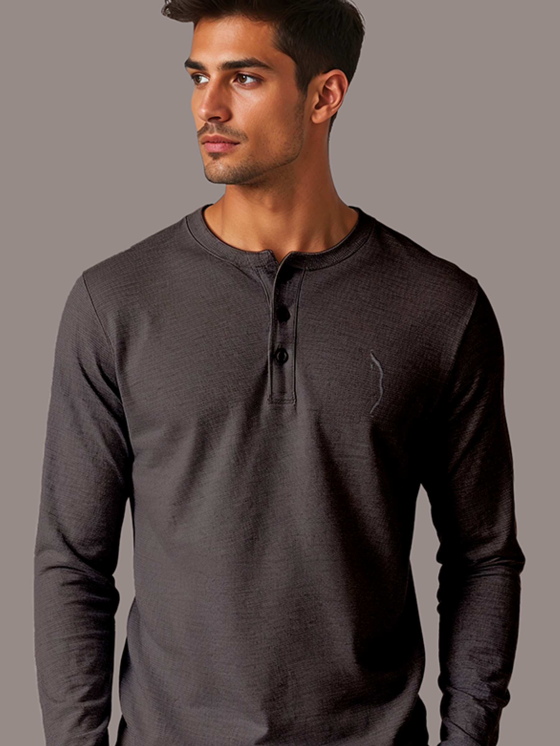 The Indus Valley Henley Neck