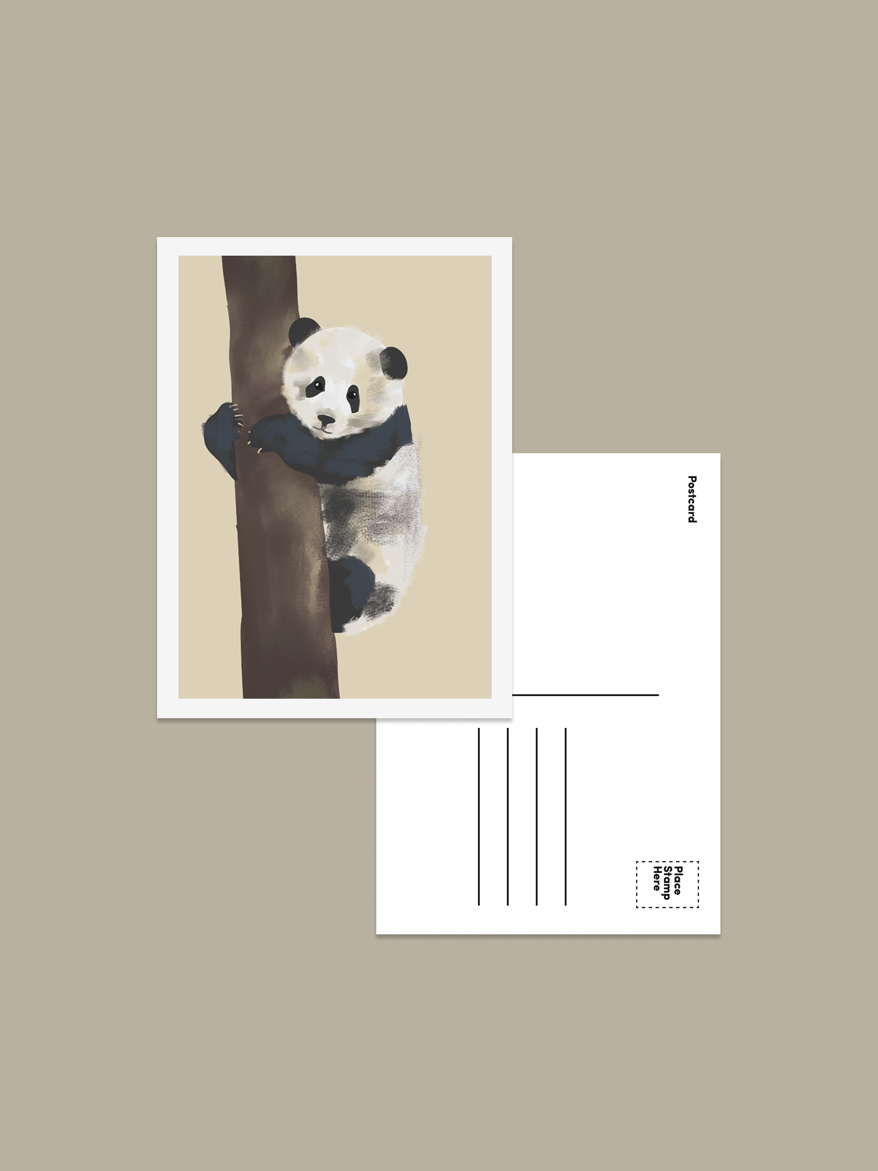 Giant Panda Postcard