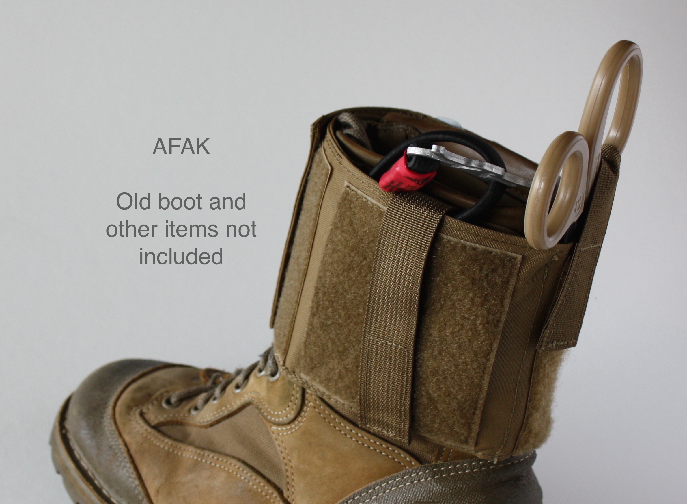 AFAK on boot rear angle - Items not Included