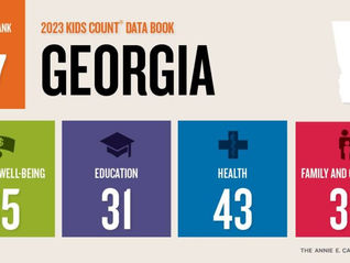 Georgia Climbs to 37th in the Nation for Child Well-Being