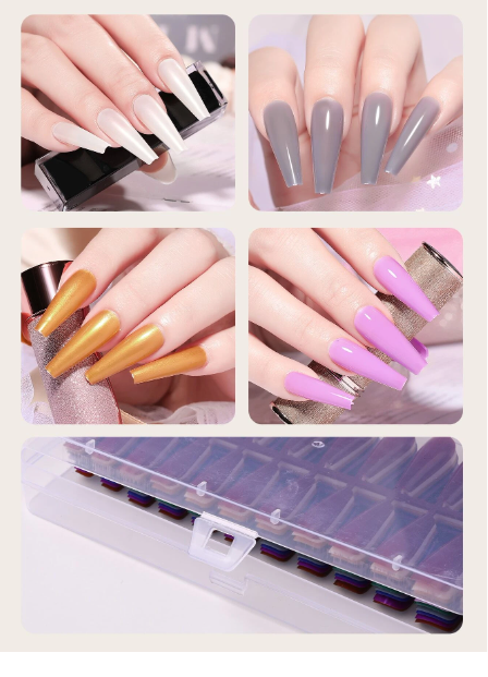 Miniature : 2400 pièces Faux ongles de cercueil long