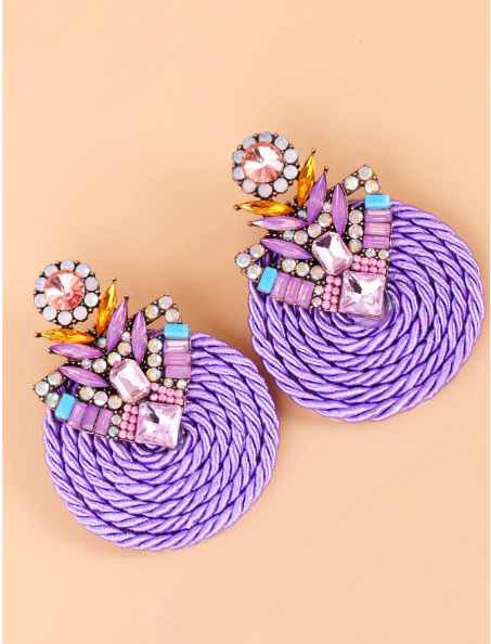 Miniature : 10 Boucles d'oreilles avec strass