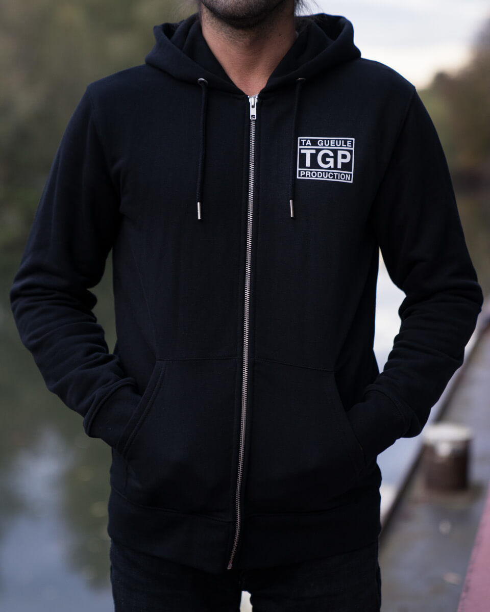 Miniature : Sweat à capuche noir Ta Gueule Production