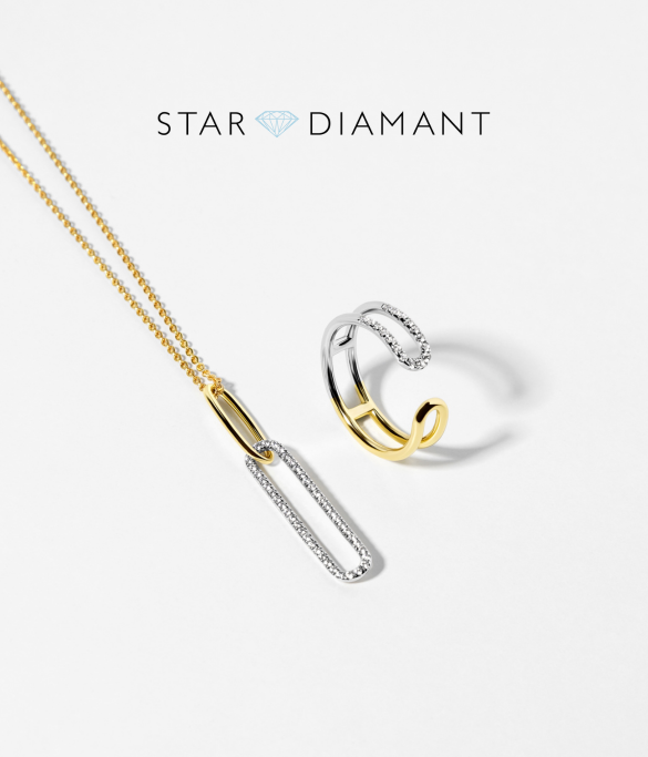 Stardiamant Image-Bild mit Ring und Kette