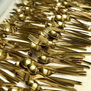 Matte Gold Silverware