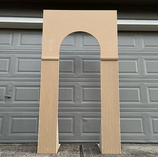 7ft Rectangle with Arch Ripple Backdrop Panel