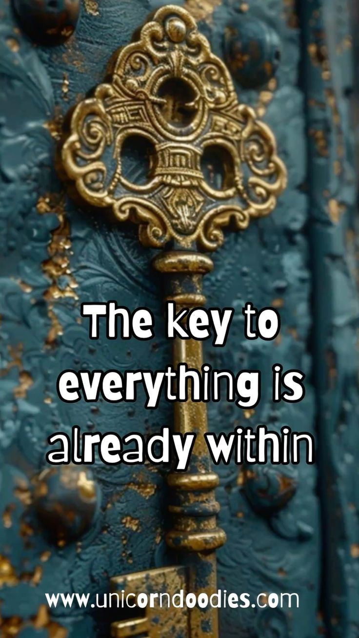 No need to chase the lock when you are the master key! Time to dust off that inner magic, turn the handle, and walk through your own damn door like the legend you are.What door are you ready to unlock this week?Drop a key emoji and tell us what’s waiting behind it!Example:🔑 Confidence🔑 Peace🔑 Financial freedom (and snacks)Let’s manifest some magic, fam!#InnerWisdom#YouAreTheKey#SpiritualGlowUp#unicorndoodies