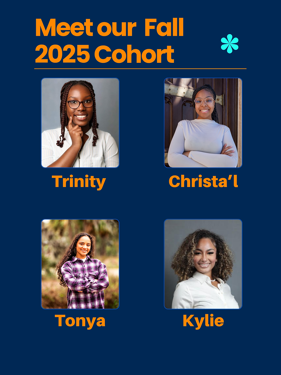 student names and headshots