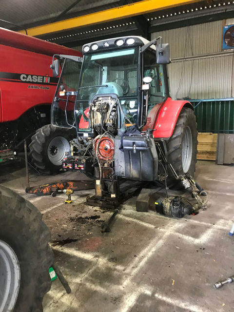 This Massey Ferguson tractor was at Agri-Equest Engineering for an extensive repair.