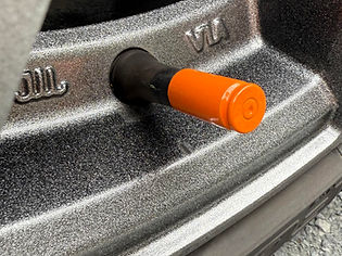 Orange Valve Stem Caps