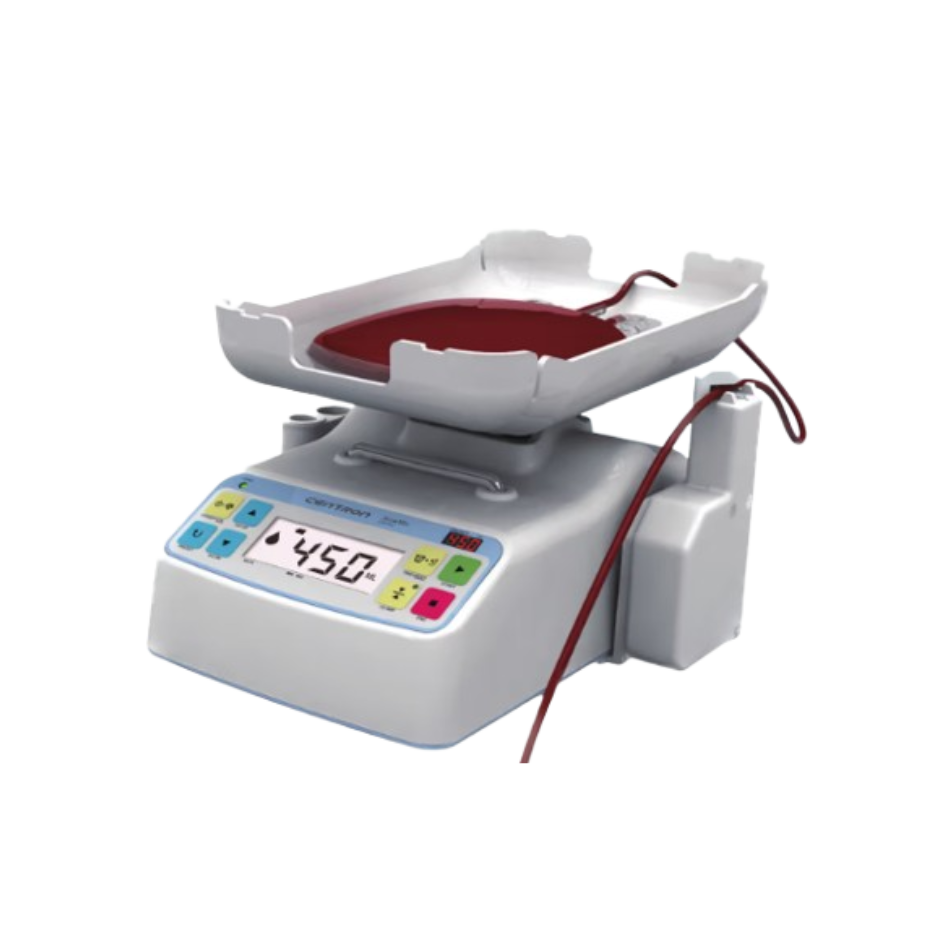 Balanza mezcladora para la recolección de sangre