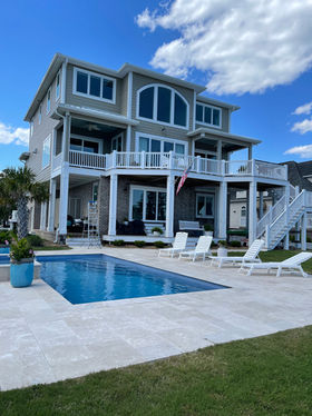 home located in cape carteret cleaned by soft wash and pressure washing