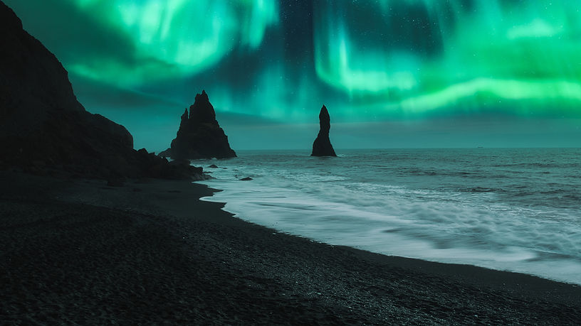 Polarlichter Island