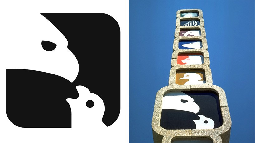 1975 年 Lance Wyman 為國家動物園所設計之視覺指標系統。