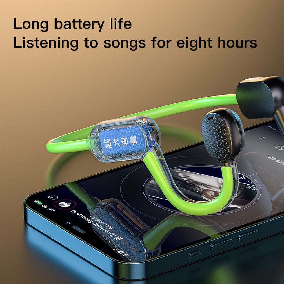 Thumbnail: Bone-Conductive Bluetooth Headset for Music & Calls